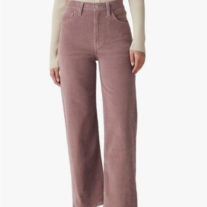 Levi’s Ribcage Straight Ankle Mauve Corduroys